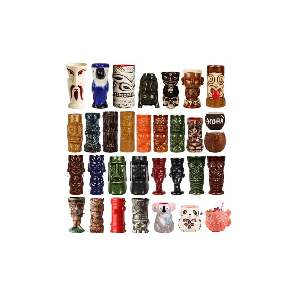 Ceramic Tiki Mugs