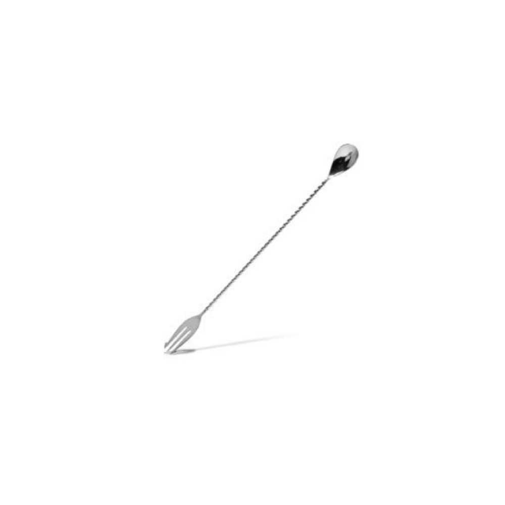 Stainless Steel Bar Spoon With Fork 400mm