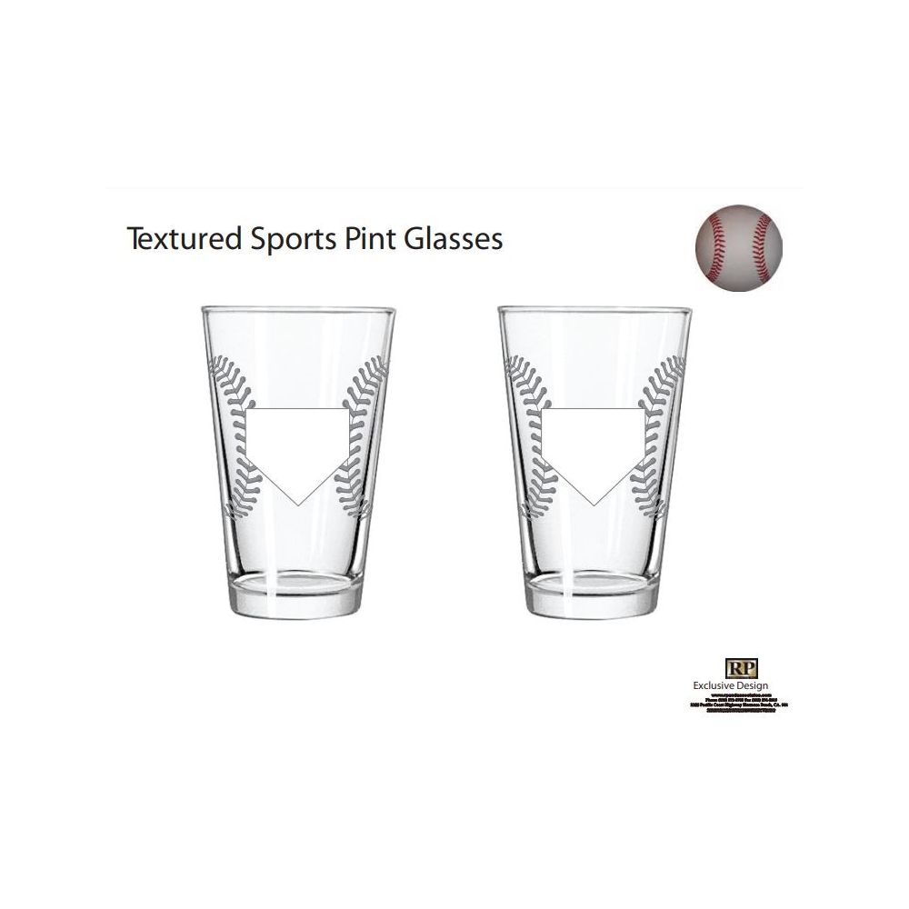 Baseball Pint Glass