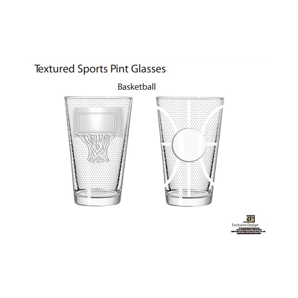 Basketball Pint Glass