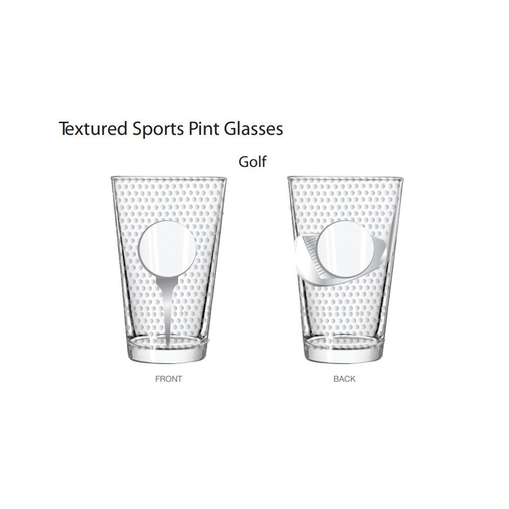 Golf Pint Glass
