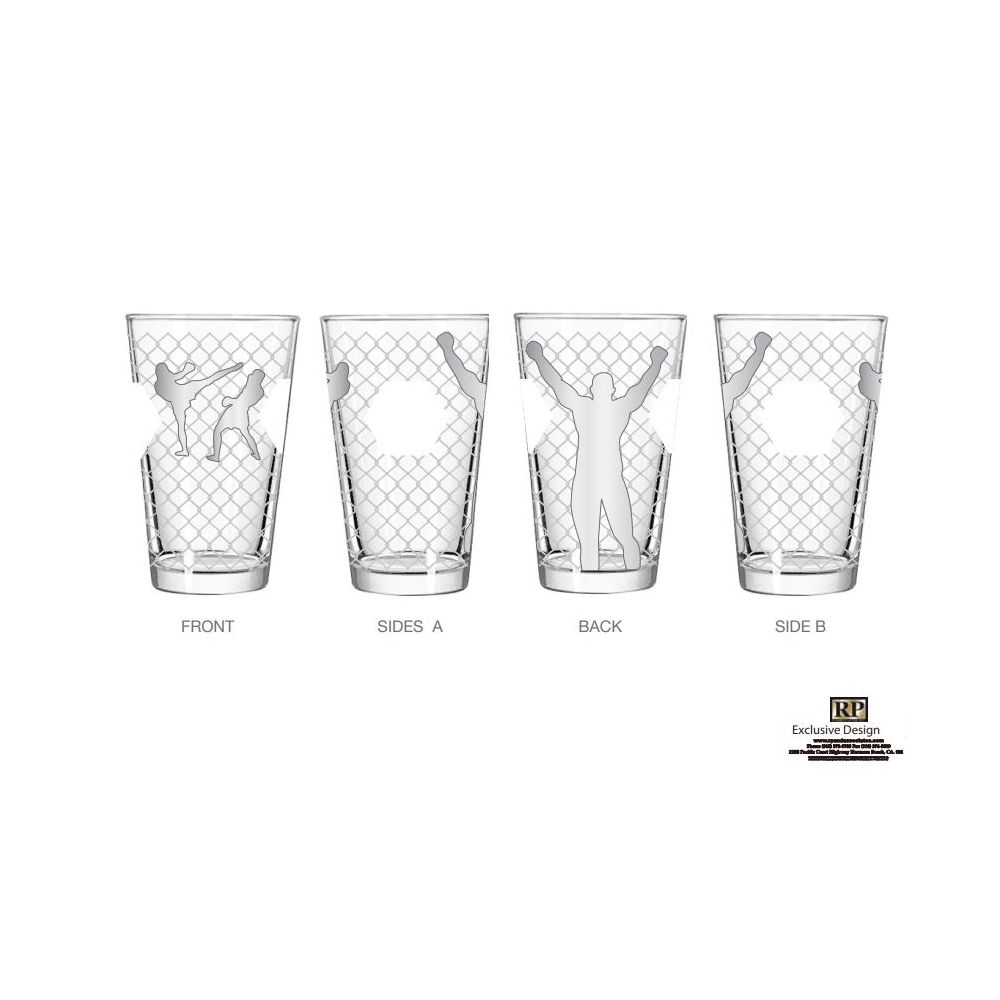 Kickboxing Pint Glass