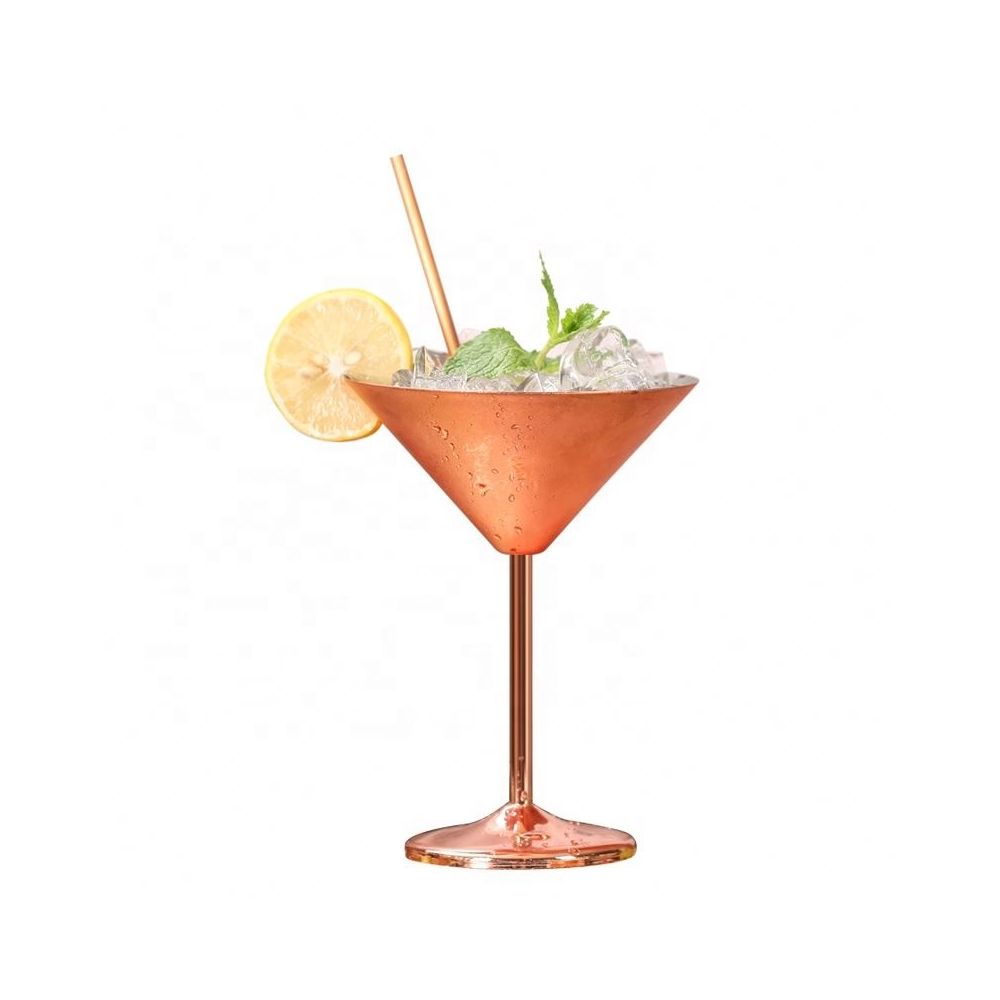 ROSE GOLD MARTINI GLASS
