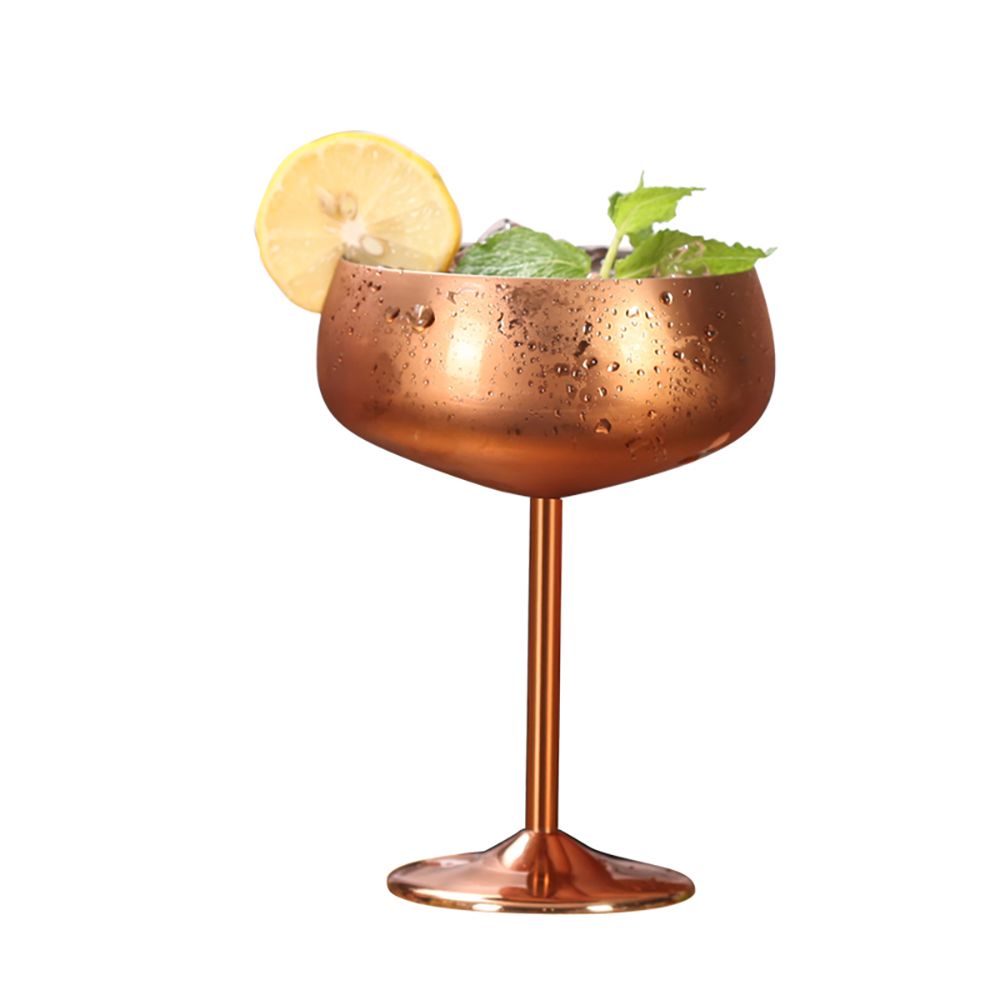 Shinny Plated Copper Martini Cup