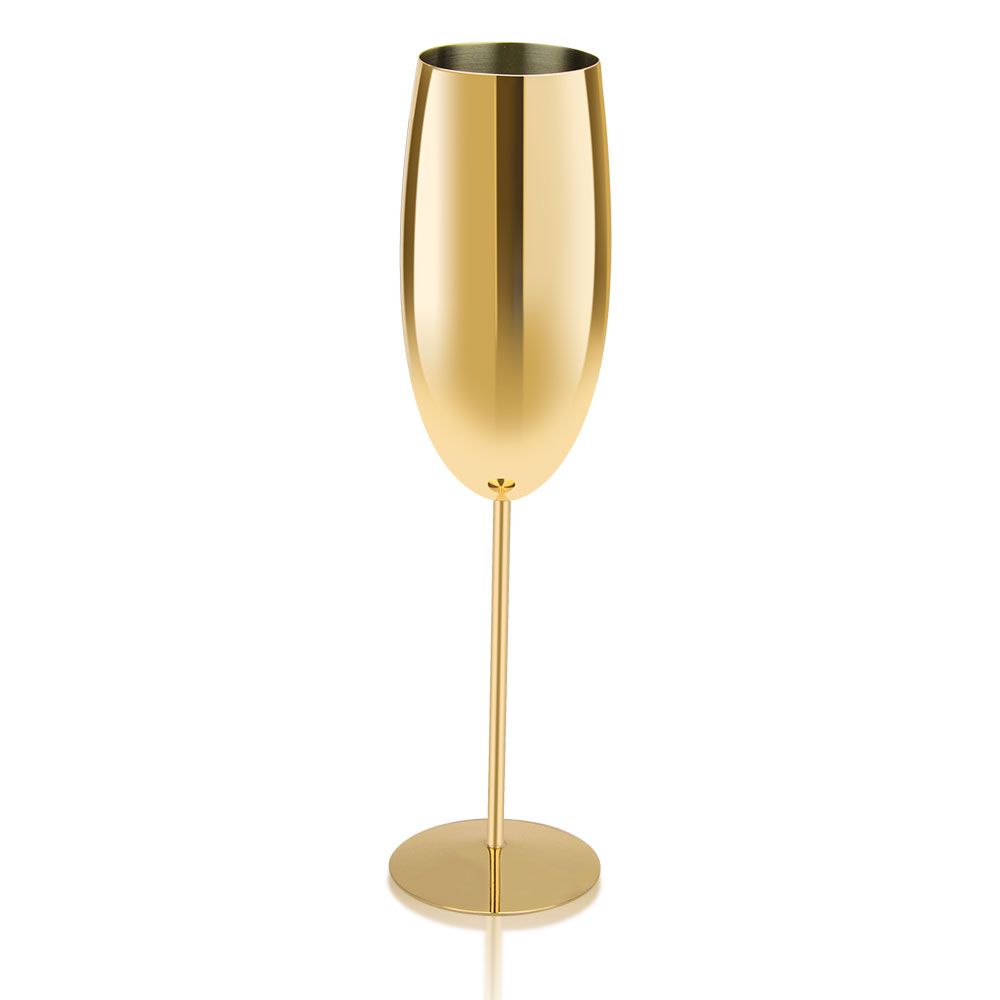 Shinny Plated Gold Champagne Mug