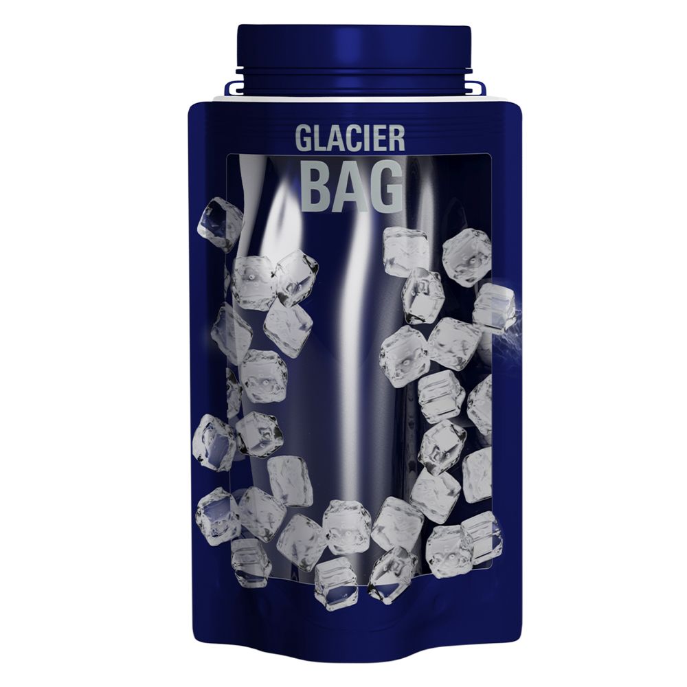 Single Bottle Blue Glacier Bag